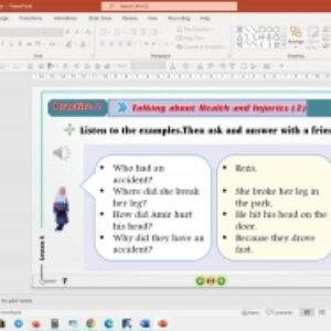 پاورپوینت درس 6 زبان انگلیسی پایه نهم: (Lesson 6: Health and Injuries) (ویرایش جدید)