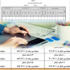 فرم  ستاد ثبت نام مدارس