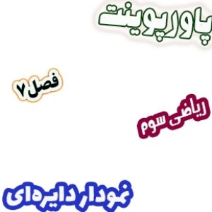 پاورپوینت ریاضی سوم دبستان، فصل7: نمودار دایره ای