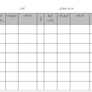 فرم کتابخانه