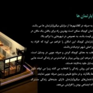 معماری میکرو آپارتمان ها یا خانه های کوچک متراژ
