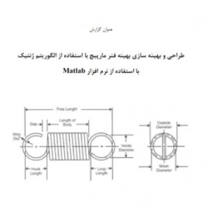 طراحی و بهینه سازی بهینه فنر مارپیچ با استفاده از الگوریتم ژنتیک در متلب