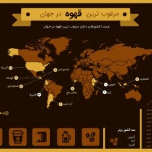 نقشه pdf جهان با موضوع قهوه