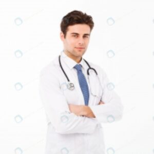 عکس استوک دکتر مرد با یونیفرم پزشکی