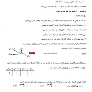 آموزش فصل دوم ریاضی سوم ابتدایی
