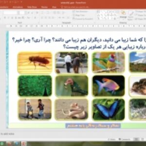 پاورپوینت درس 1 تفکر و سبک زندگی پایه هشتم: زیبایی