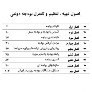 تنظیم و کنترل بودجه