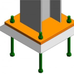 پاورپوینت نحوه اتصال ستون به پی در اسکلت بتنی و فلزی