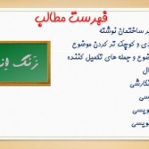 پاورپوینت درس اول نگارش هشتم(پس از تفکر و طراحی نقشه ذهنی بنویسیم)