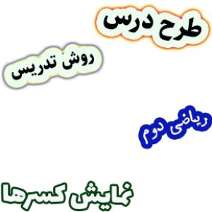 طرح درس و روش تدریس ریاضی دوم، فصل7: نمایش کسرها