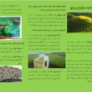 بروشور اصول تغذیه مزارع برنج