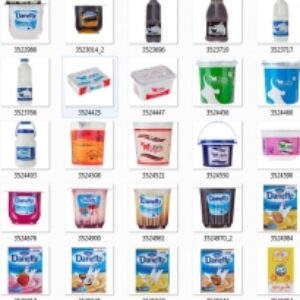 عکس محصولات لبنیات و بارکد