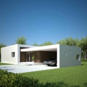 طراحی معماری ویلای فلت