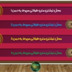 قالب پاورپوینت قابل ویرایش فهرست متن طولانی کشویی