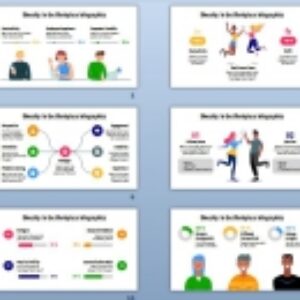قالب پاورپوینت اینفوگرافیک تنوع در محیط کار