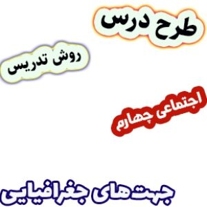 طرح درس و روش تدریس مطالعات اجتماعی چهارم، درس 6: جهت‌های جغرافیایی