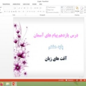 پاورپوینت درس 11 پیام های آسمان هشتم آفت های زبان
