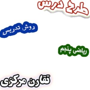 طرح درس و روش تدریس ریاضی پنجم، فصل4: تقارن مرکزی