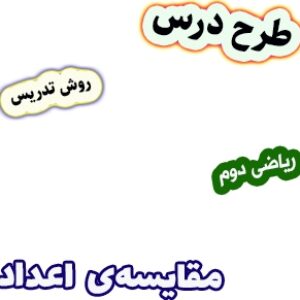 طرح درس و روش تدریس ریاضی دوم، فصل6: مقایسه‌ی  اعداد