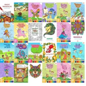 دانلود 23 PDF مخصوص رنگ آمیزی کودکان و بزرگسالان (دفتررنگ آمیزی)