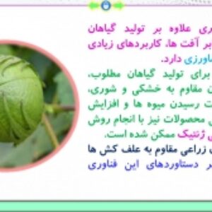 پاورپوینت گفتار 3 زیست شناسی پایه دوازدهم تجربی: کاربردهای زیست فناوری  (فصل 7: فناوری‌های نوین زیستی) ( 39 اسلاید)