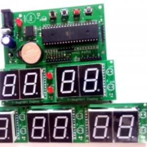 ساعت دیواری دیجیتال روی PCB با استفاده از میکروکنترلر AVR Atmega16 و DS3231 RTC