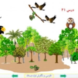 پاورپوینت درس 21 فارسی و نگارش پایه اول دبستان (ابتدائی): « لاک‌پشت و مرغابی‌ها » نشانه ی « غـ ـغـ ـغ غ »