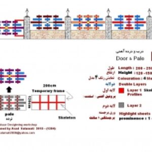 50 طرح نرده آهنی (الگو برای درب سازان)