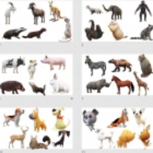 مجموعه طرح سه بعدی حیوانات