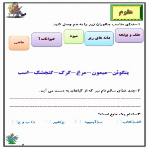 کاربرگ هفته ی سوم اردیبهشت ماه پایه دوم دبستان (ابتدائی): (ریاضی، فارسی، علوم وهدیه) (17 صفحه)
