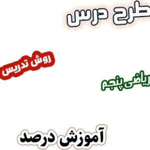 طرح درس و روش تدریس ریاضی پنجم، فصل3: آموزش درصد