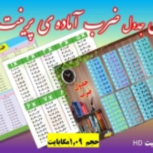 سه مدل پوسترجدول ضرب