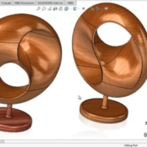 آموزش پیشرفته سالیدورک solidworks طراحی گوی کروی شکل