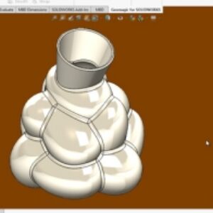آموزش پیشرفته سالیدورک solidworks تمرین جام تخم مرغی شکل