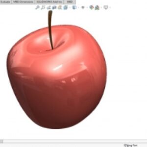 آموزش پیشرفته سالیدورک solidworks طراحی مدل سیب