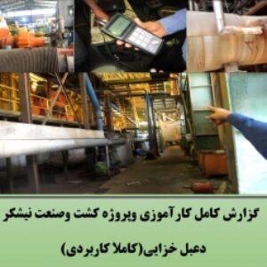 گزارش کارآموزی وپروژه کشت وصنعت نیشکر دعبل خزایی
