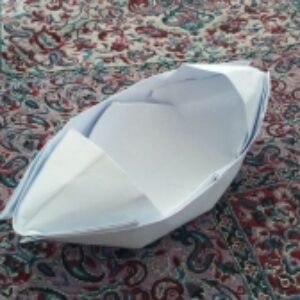 آموزش اوریگامی قایق موتوری یا قایق پارویی