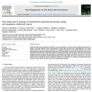 ترجمه مقاله Non-destructive testing of reinforced concrete structures using sub-terahertz reflected waves (2024)