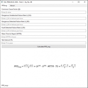 نرم افزار محاسبه ی ISA-TR84-00-02-2002 - Part 2 - Eq - No - 4B