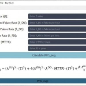 نرم افزار محاسبه ی ISA-TR84-00-02-2002 - Part 2 - Eq - No - 8