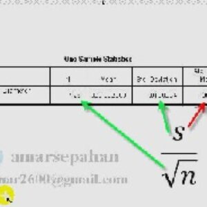 فیلم آموزشی انجام آزمون میانگین  یک جامعه در نرم افزار SPSS