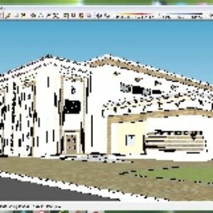 مدل 3 بعدی ساختمان اداری B5 ...........شامل (تنها) فایل 3 بعدی اسکچاپ