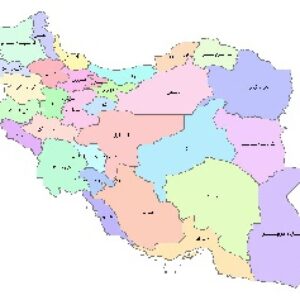 دانلود شیپ فایل و لایه GIS استان های کل کشور به همراه اسامی آنها