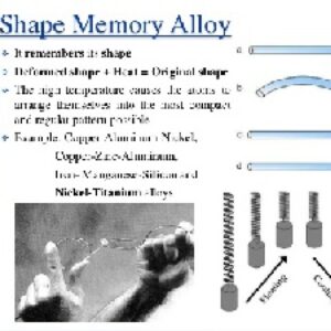دانلود پاورپوینت آلیاژهای حافظه دار  SMA)Shap Memory Alloys) در 27 اسلاید