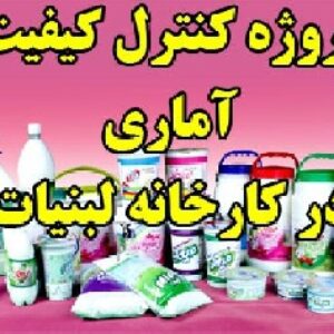 پروژه کنترل کیفیت آماری SPC، مطالعه در مورد کیفیت یکی از محصولات کارخانه لبنیات مشهد