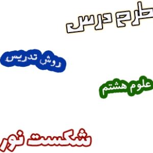 طرح درس و روش تدریس علوم هشتم، فصل15: شکست نور