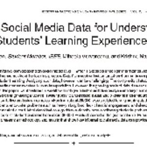 خلاصه ی کلی مقاله ی Mining Social Media Data for Understanding  Students’ Learning Experiences