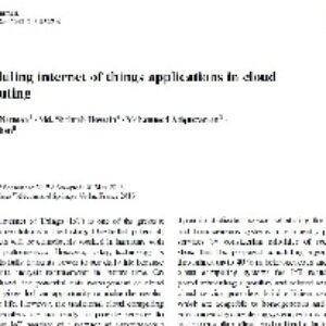 ژورنال Scheduling internet of things applications in cloud  Computing به همراه ترجمه