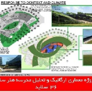 دانلود پروژه معماری ارگانیک و تحلیل مدرسه هنر سنگاپور