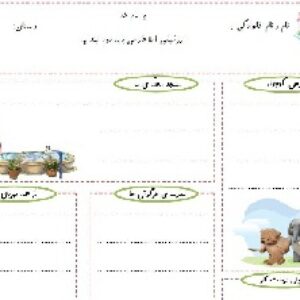 یک نمونه املاء تصویری پایه دوم ابتدایی(دی ماه 96)